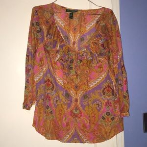 Lauren Ralph Lauren 70’s Style Top